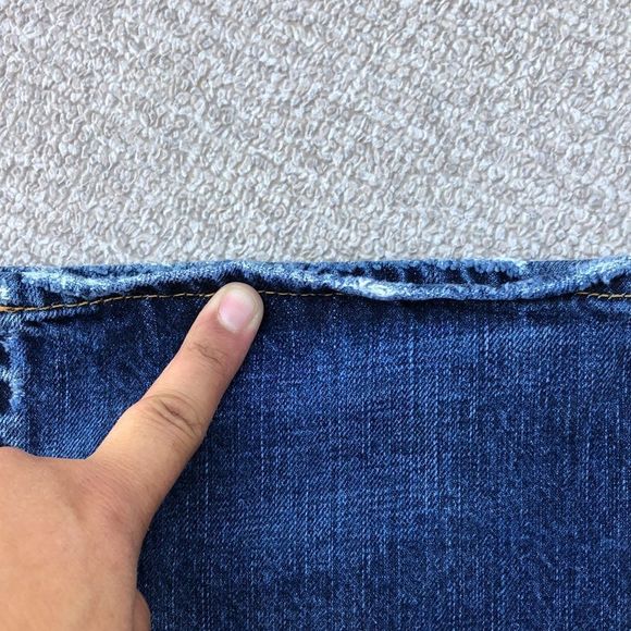 Jack Jones Jeans Men's W32 L36 Gate One Straight Leg Button Fly indigo - spark - Picture 6 of 7